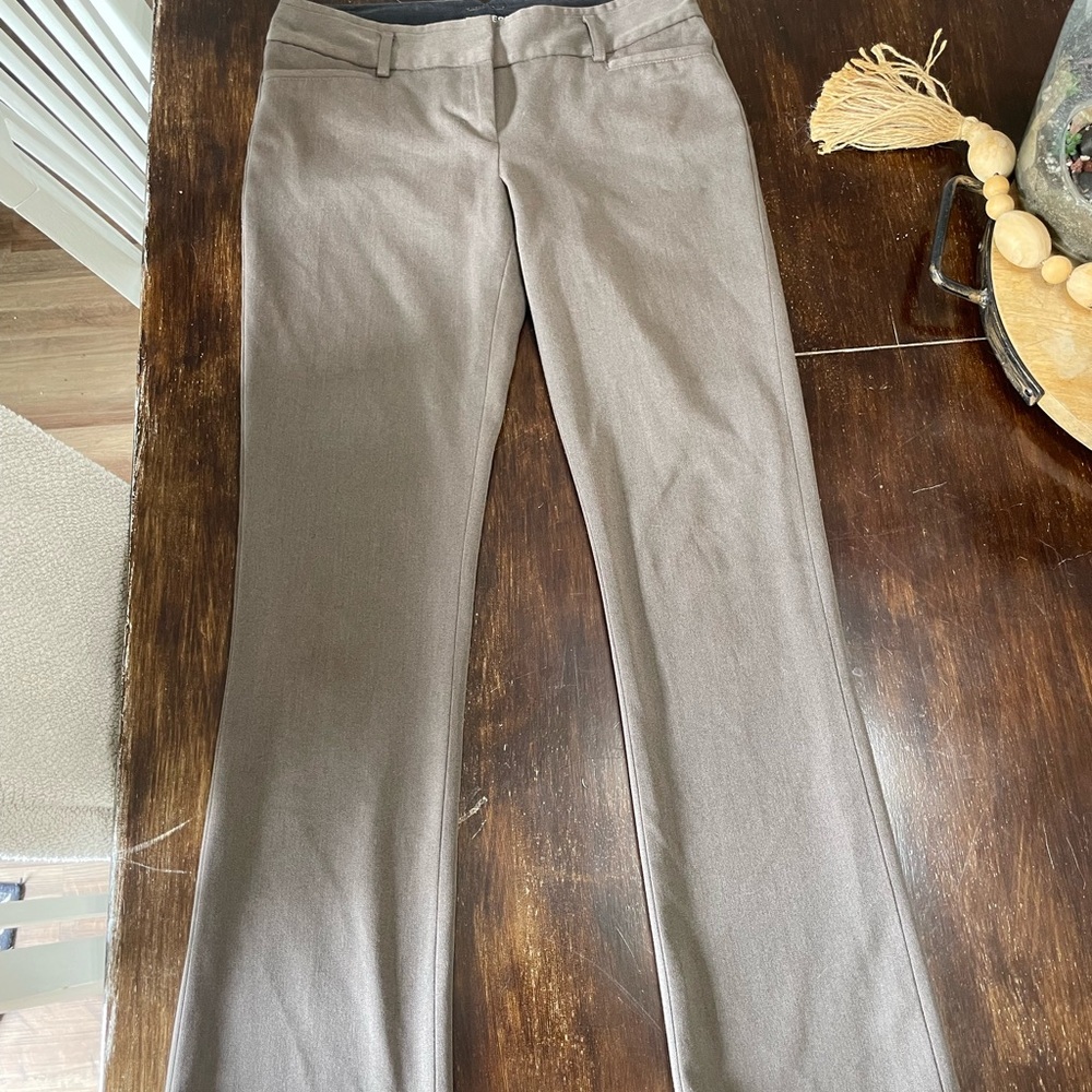 Express Tan Straight Leg Pants